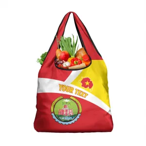 Personalized Amhara Region Grocery Bag Coat Of Arms With Amhara Map LT15