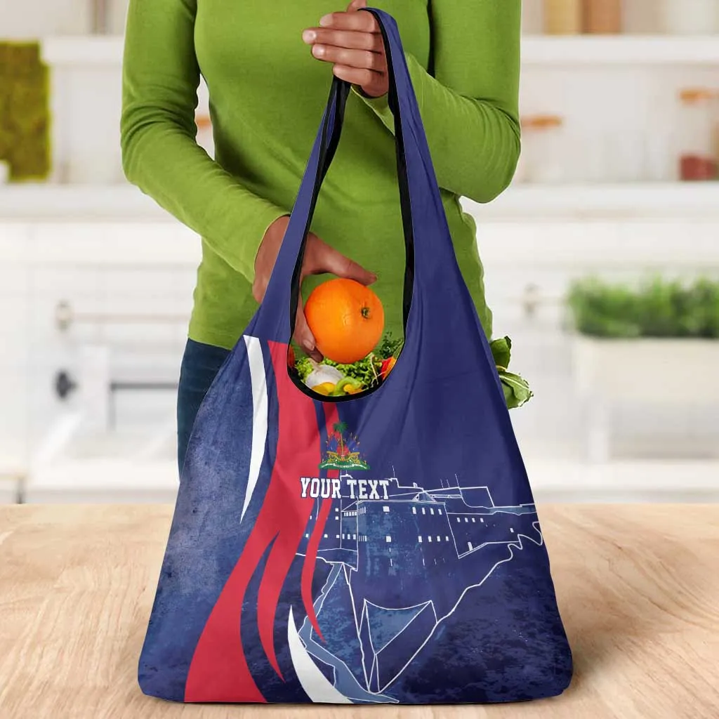 Personalized Haiti Citadelle Laferrière Grocery Bag Grunge Style LT7