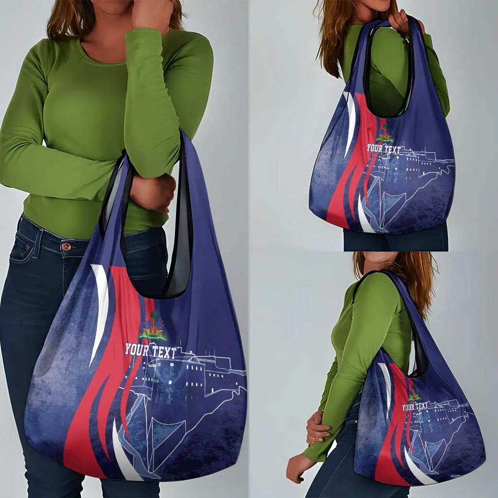 Personalized Haiti Citadelle Laferrière Grocery Bag Grunge Style LT7