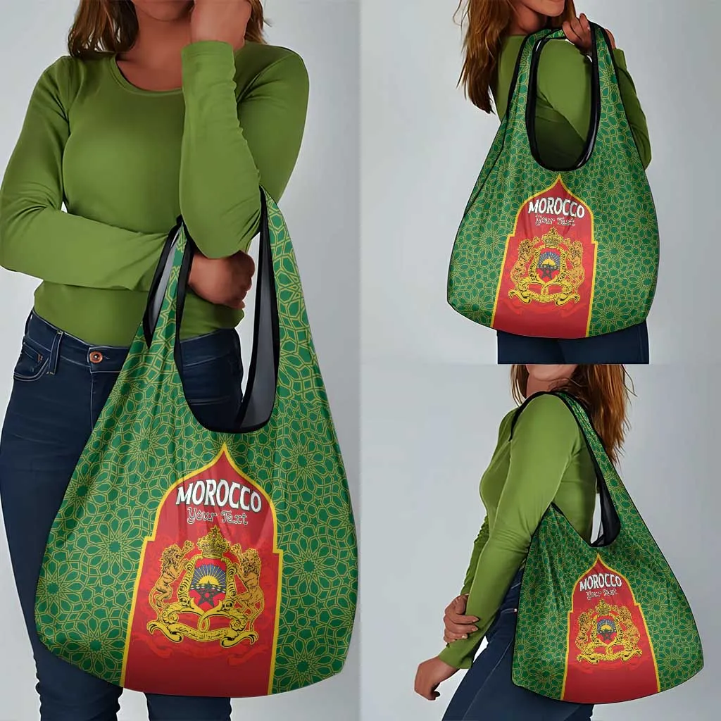 Personalized Morocco Fete du Trone Grocery Bag King Lion LT15