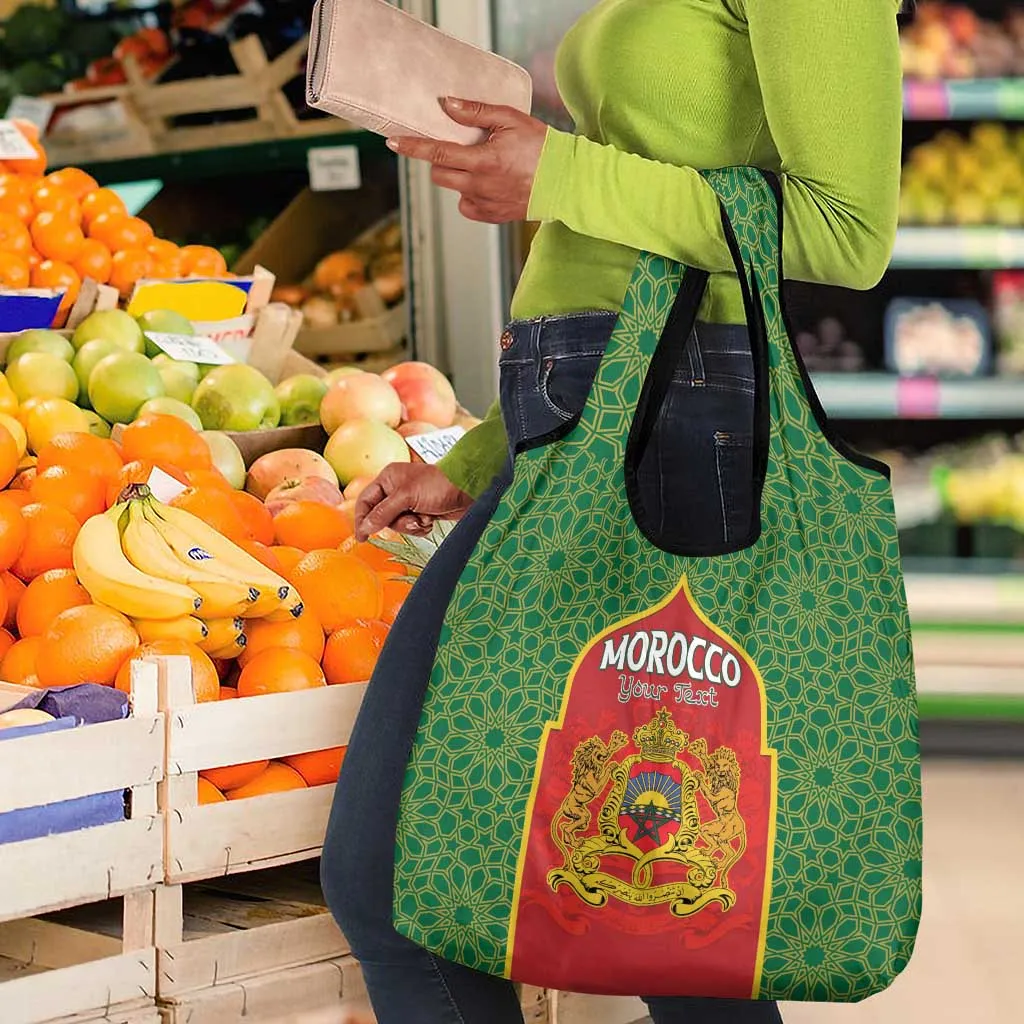 Personalized Morocco Fete du Trone Grocery Bag King Lion LT15