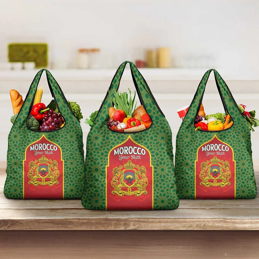 Personalized Morocco Fete du Trone Grocery Bag King Lion LT15