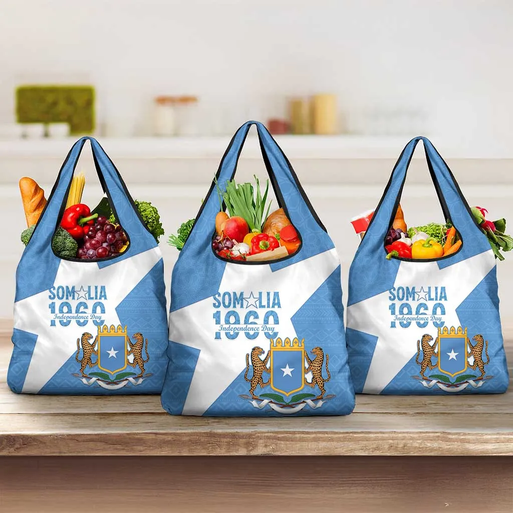 Personalized Somalis Independence Day Grocery Bag Soomaaliya Arise Somalis! LT15