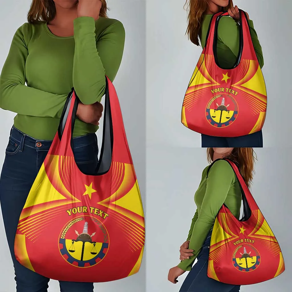 Personalized Tigray Region Grocery Bag Coat Of Arms With Tigray Map LT15