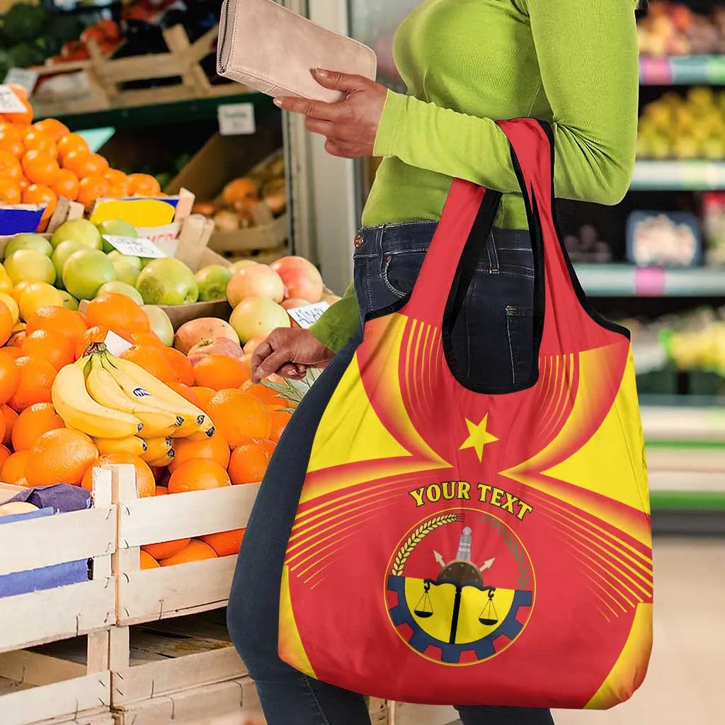 Personalized Tigray Region Grocery Bag Coat Of Arms With Tigray Map LT15