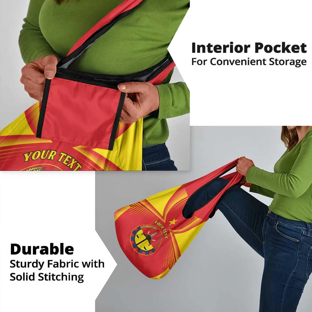 Personalized Tigray Region Grocery Bag Coat Of Arms With Tigray Map LT15