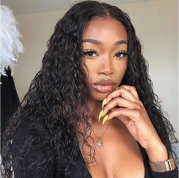 Peruvian Water Wave Bundles With 4×4 Closure 10A Grade 100% Human Remy Hair MYLOCKME