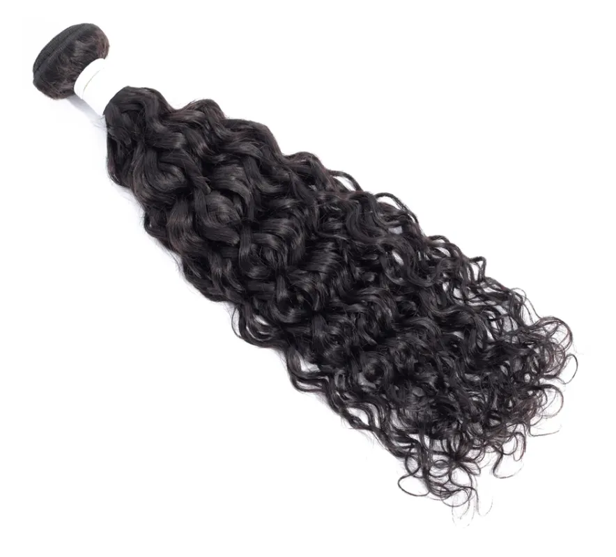 Peruvian Water Wave Bundles With 4×4 Closure 10A Grade 100% Human Remy Hair MYLOCKME
