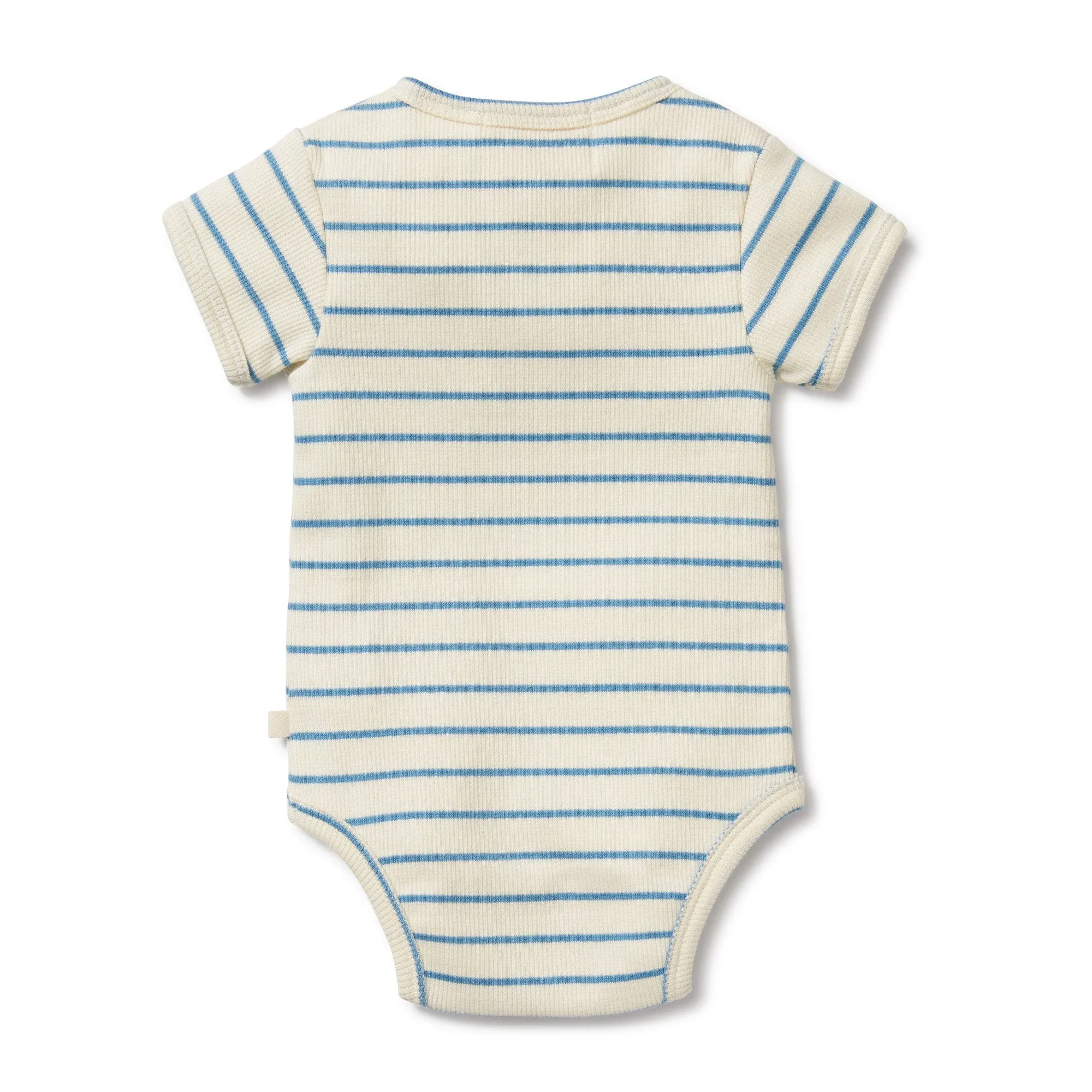 Petit Blue Organic Henley Bodysuit