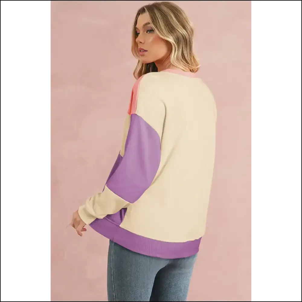 Pink Colorblock Drop Shoulder: so Fetch  💖 Needful Things