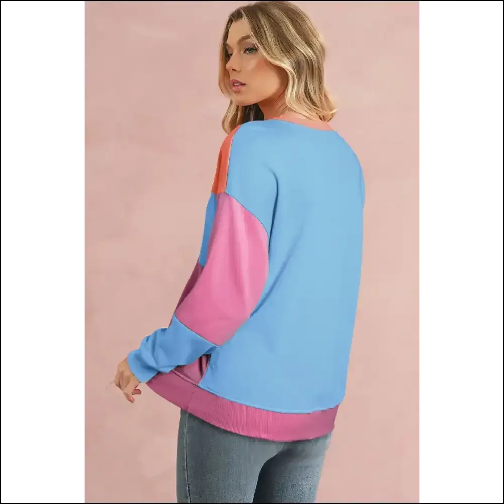 Pink Colorblock Drop Shoulder: so Fetch  💖 Needful Things
