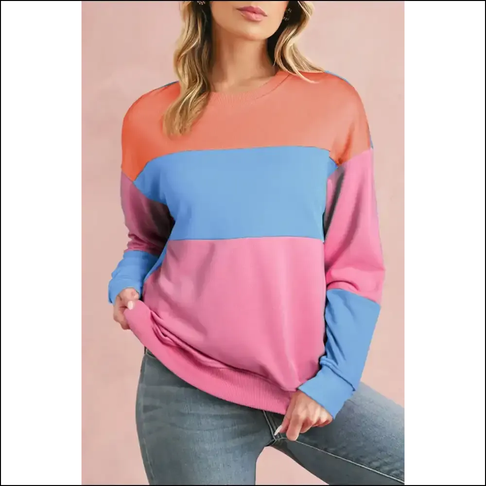 Pink Colorblock Drop Shoulder: so Fetch  💖 Needful Things