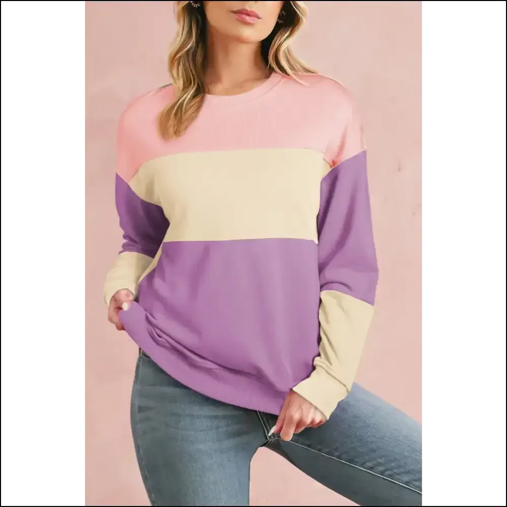 Pink Colorblock Drop Shoulder: so Fetch  💖 Needful Things