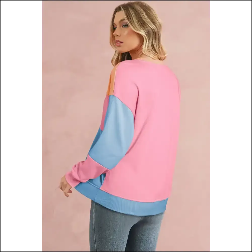 Pink Colorblock Drop Shoulder: so Fetch  💖 Needful Things