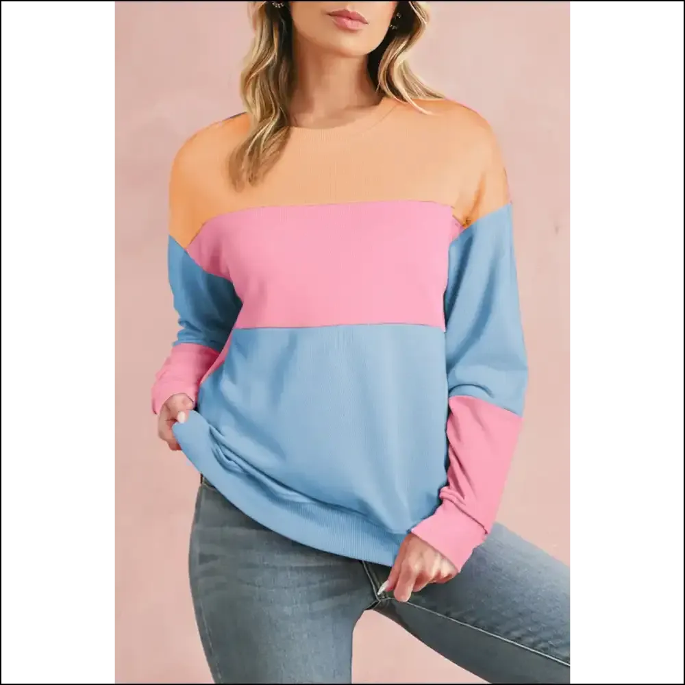 Pink Colorblock Drop Shoulder: so Fetch  💖 Needful Things