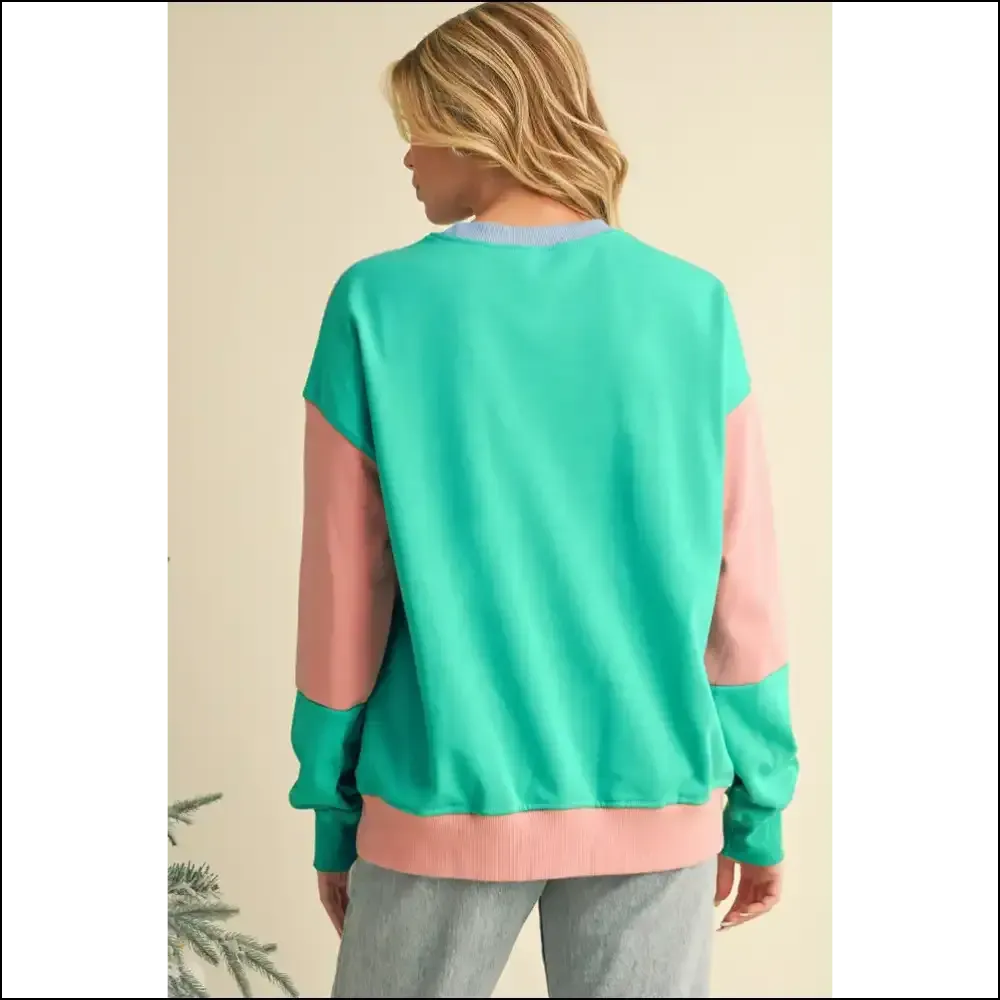 Pink Colorblock Drop Shoulder: so Fetch  💖 Needful Things