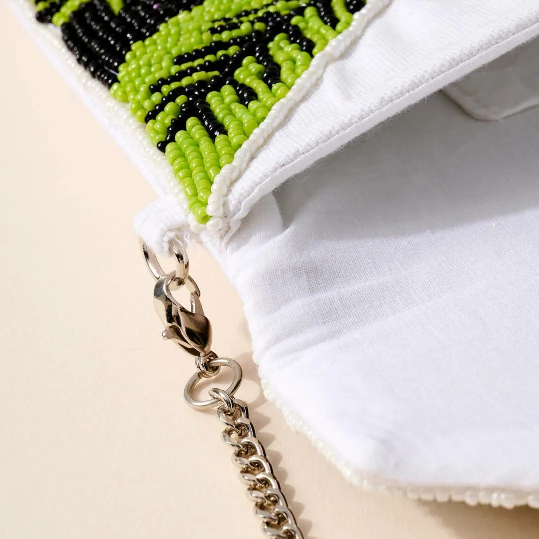 Plant Lover Beaded Clutch