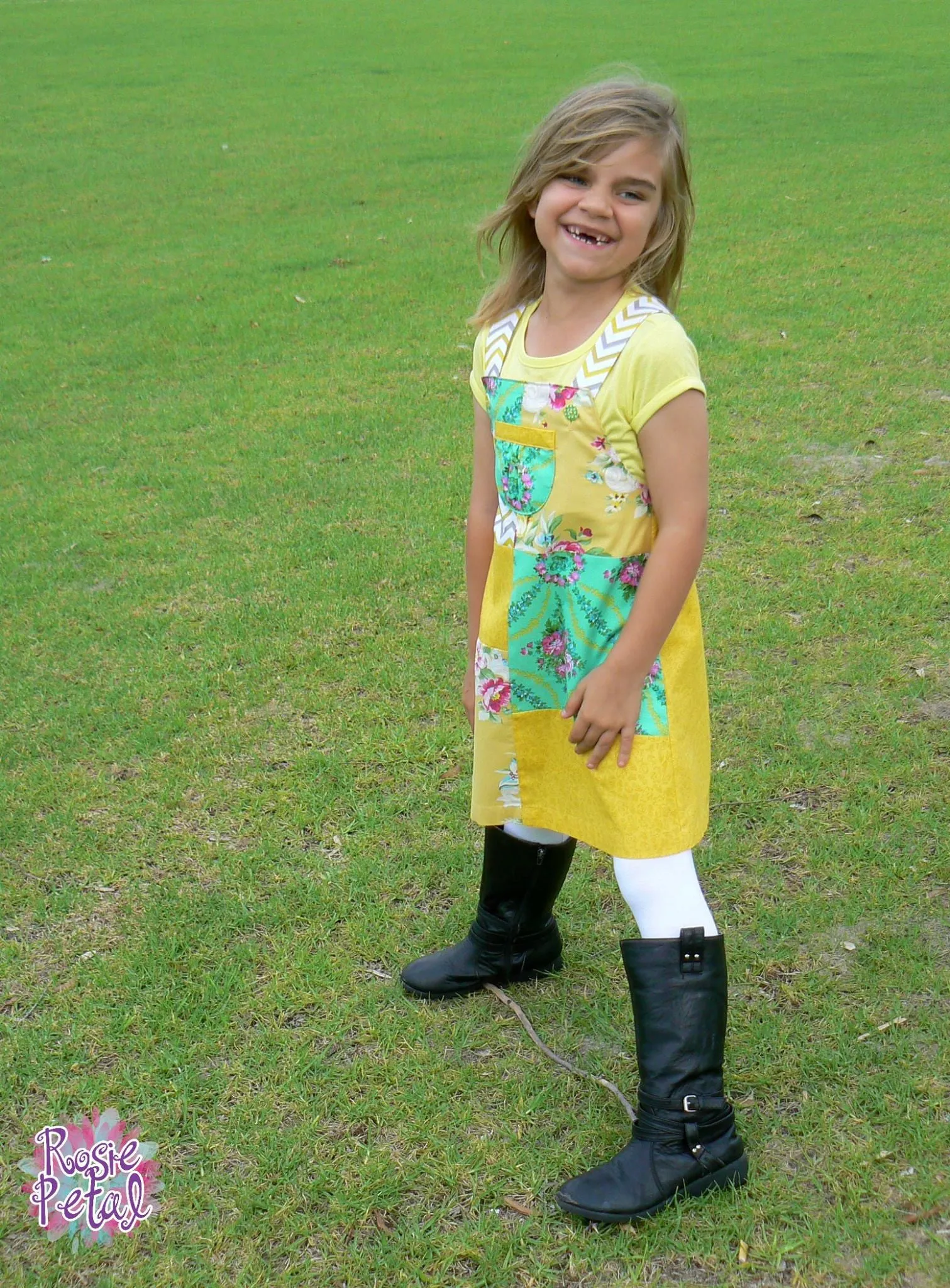 Playtime Pinny | Girls Pinafore Dress Sewing Pattern