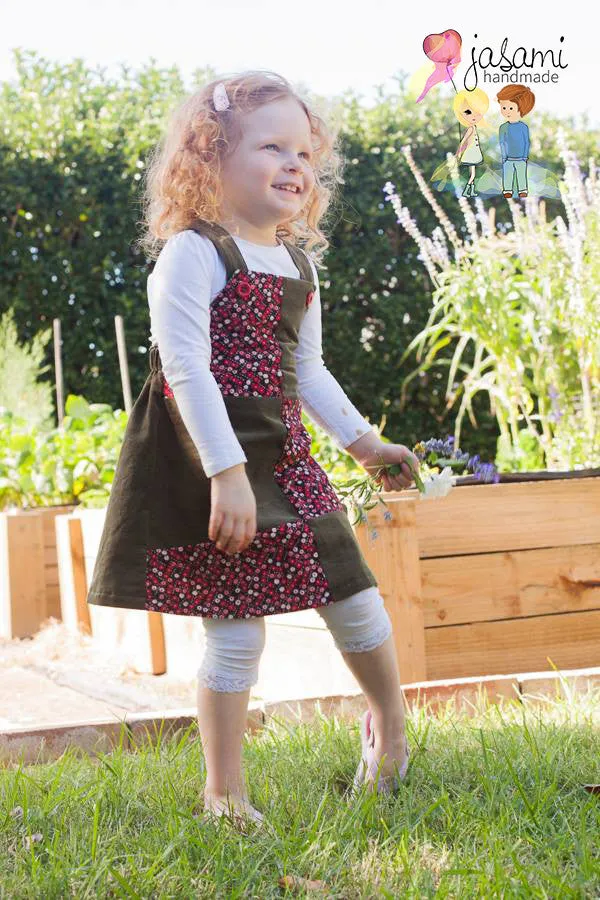 Playtime Pinny | Girls Pinafore Dress Sewing Pattern