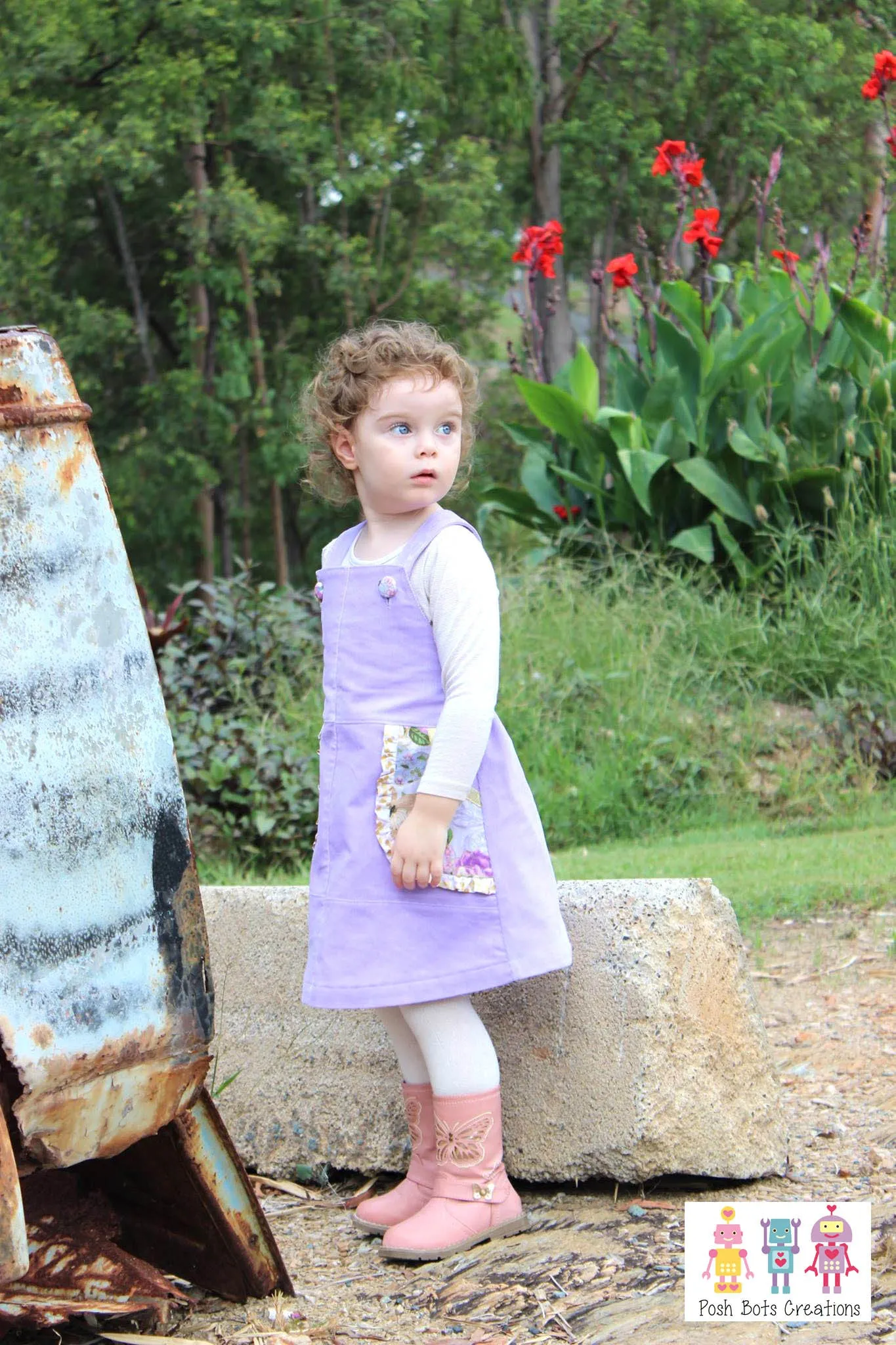 Playtime Pinny | Girls Pinafore Dress Sewing Pattern