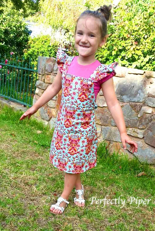 Playtime Pinny | Girls Pinafore Dress Sewing Pattern