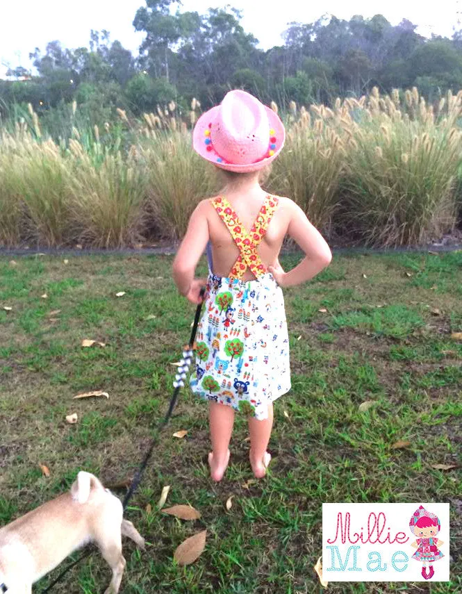 Playtime Pinny | Girls Pinafore Dress Sewing Pattern