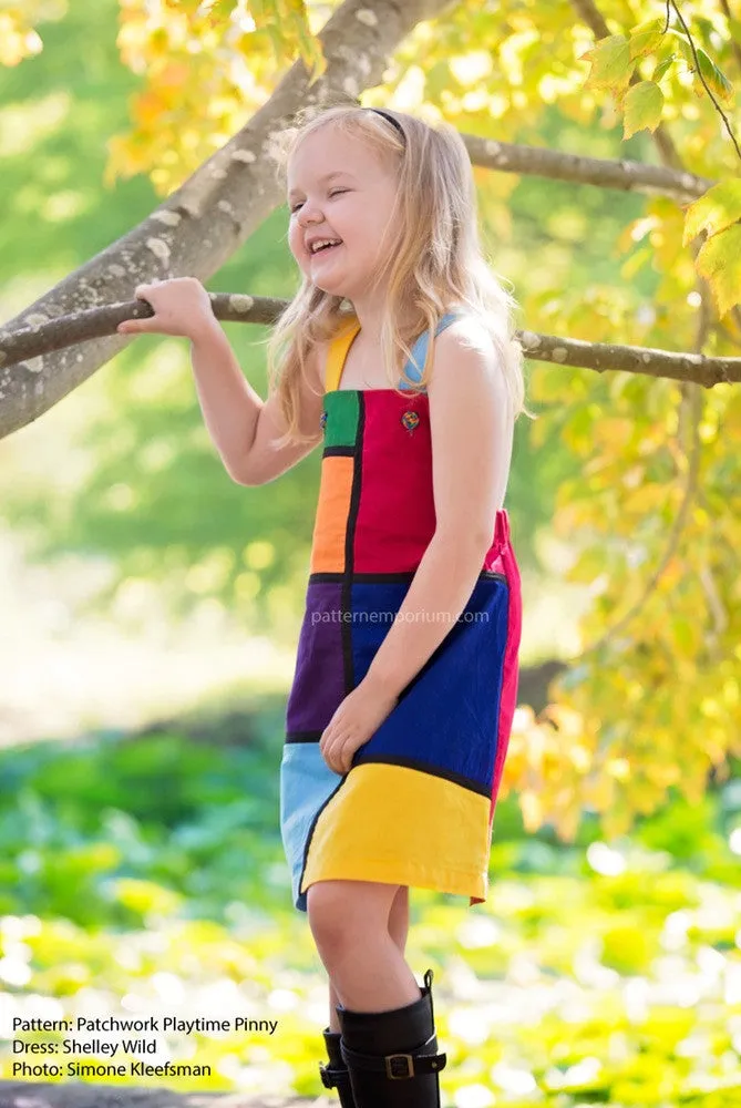 Playtime Pinny | Girls Pinafore Dress Sewing Pattern