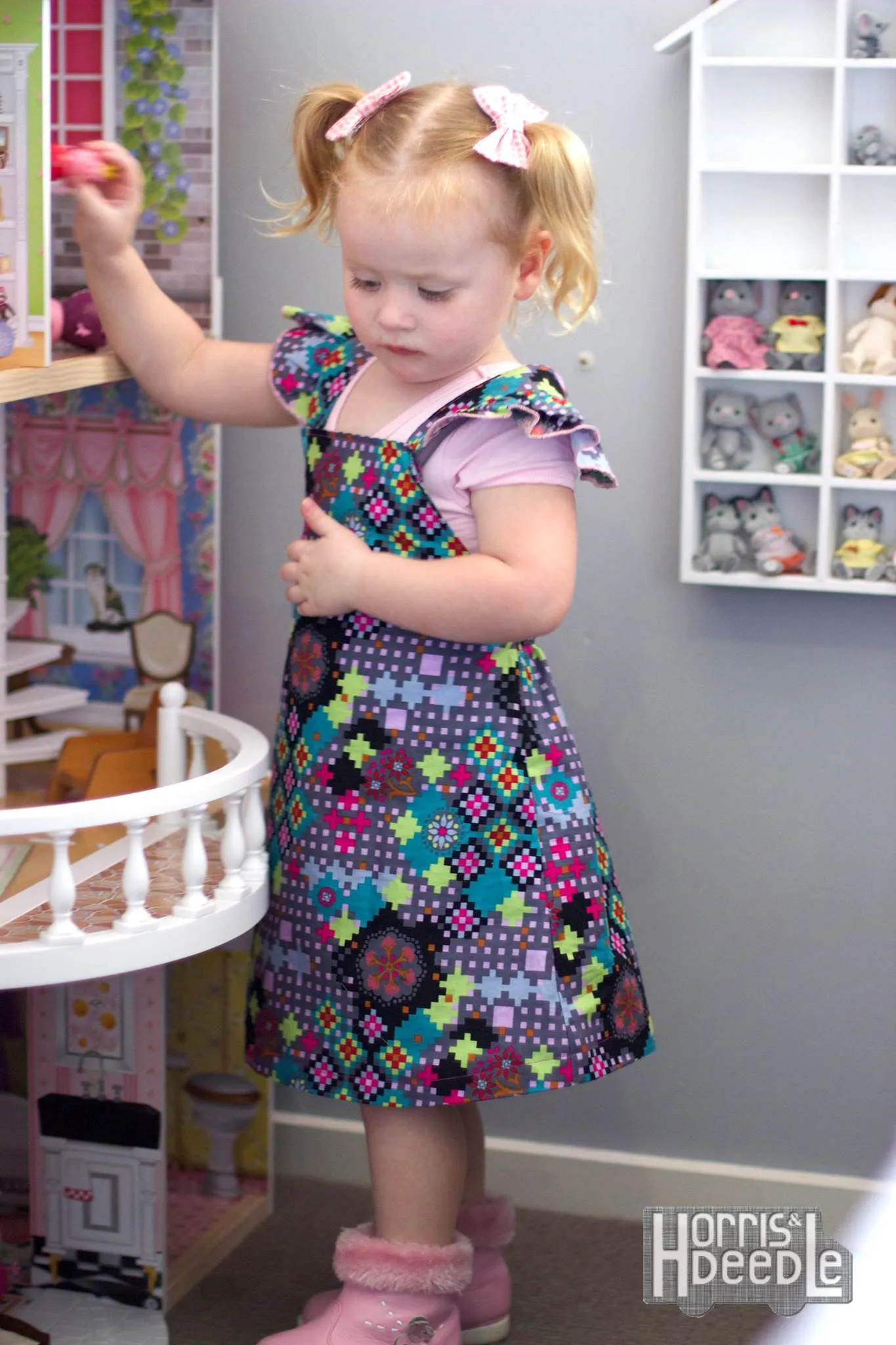Playtime Pinny | Girls Pinafore Dress Sewing Pattern