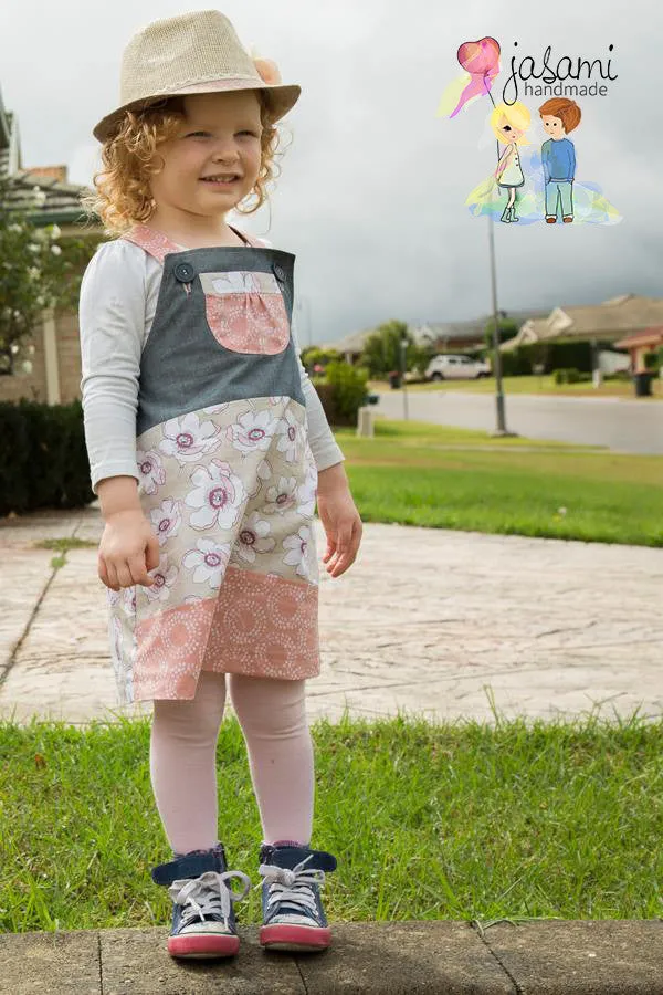 Playtime Pinny | Girls Pinafore Dress Sewing Pattern