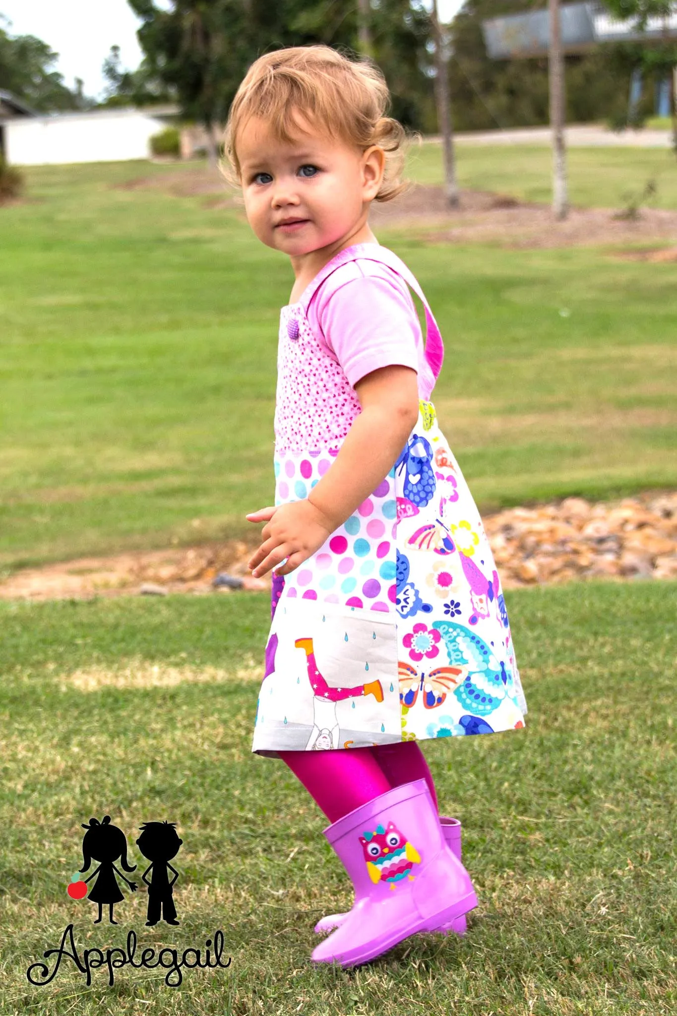 Playtime Pinny | Girls Pinafore Dress Sewing Pattern