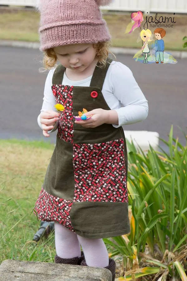 Playtime Pinny | Girls Pinafore Dress Sewing Pattern