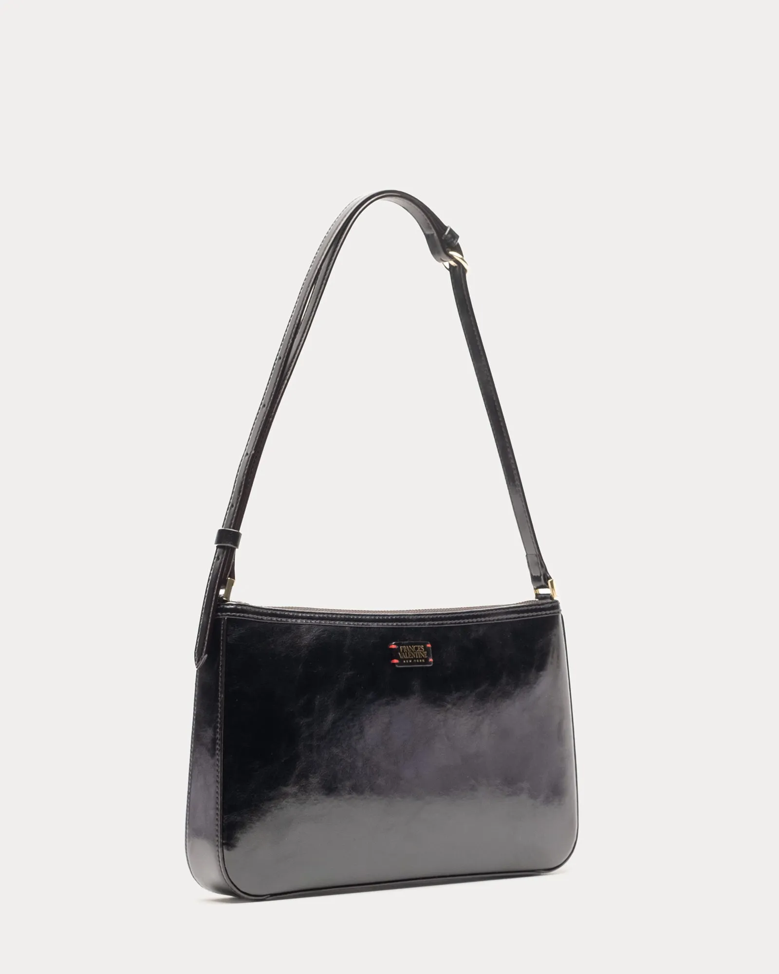 Poppy Crossbody - Glazed Leather Black