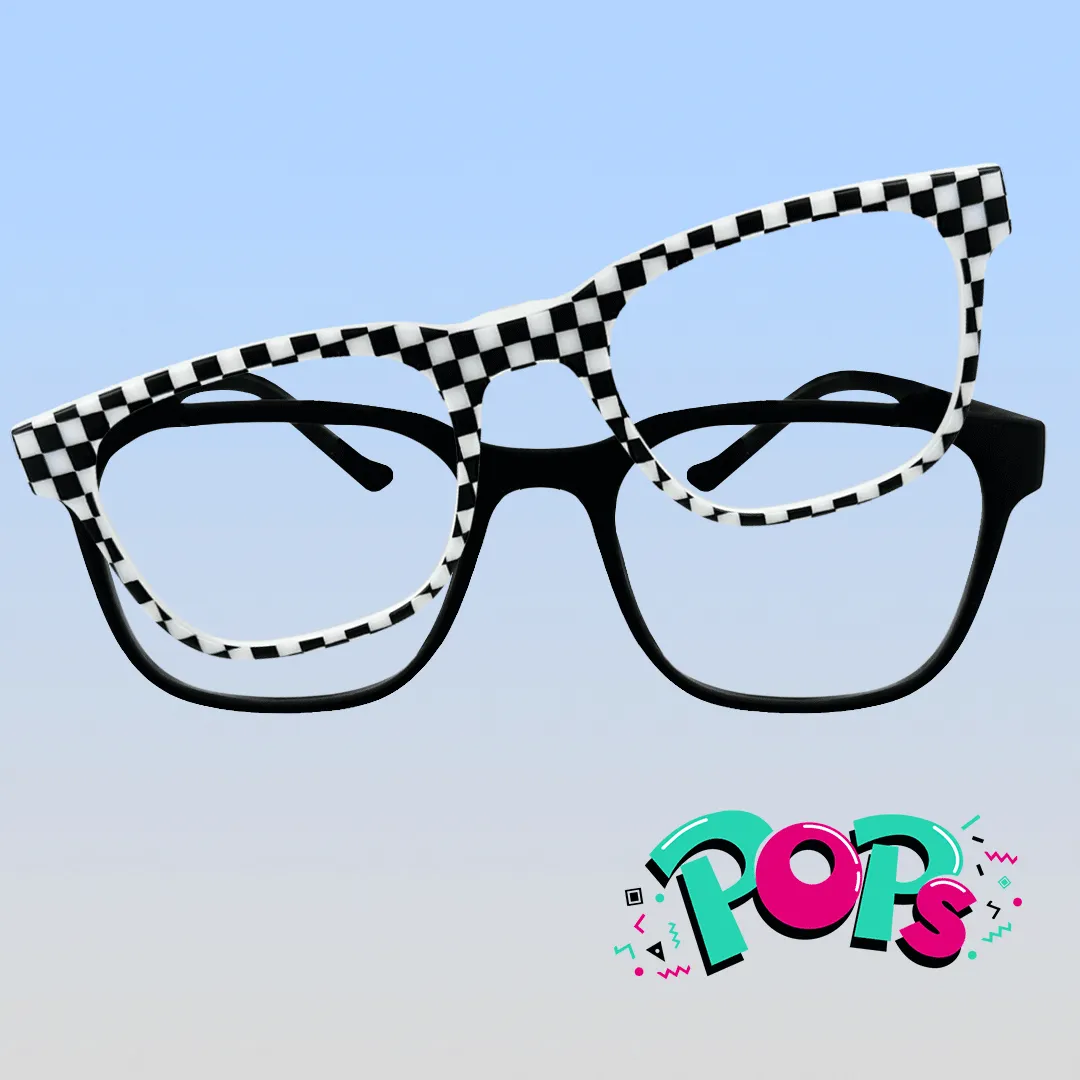 Pops Magnetic Snap-On Glasses | Youth Black