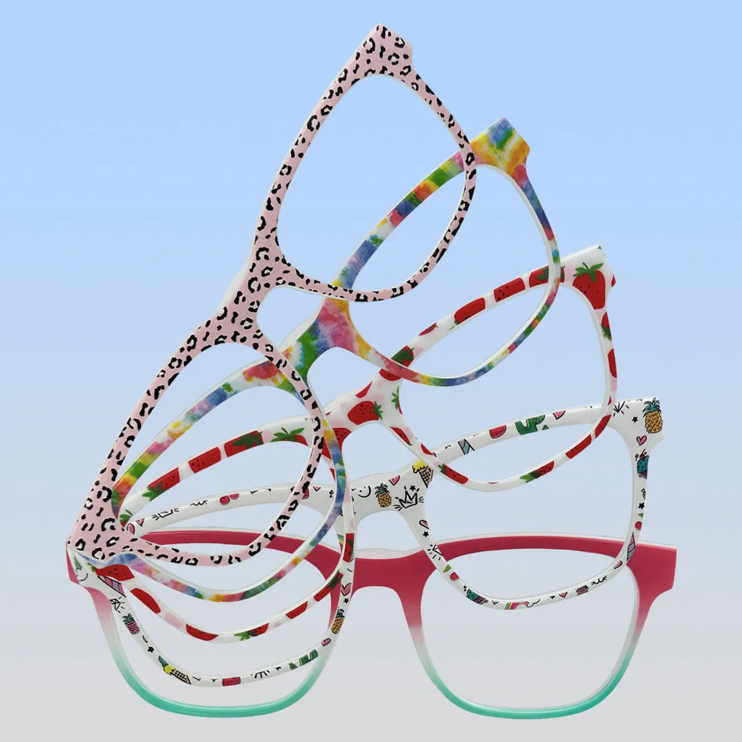 Pops Magnetic Snap-On Glasses | Youth Black