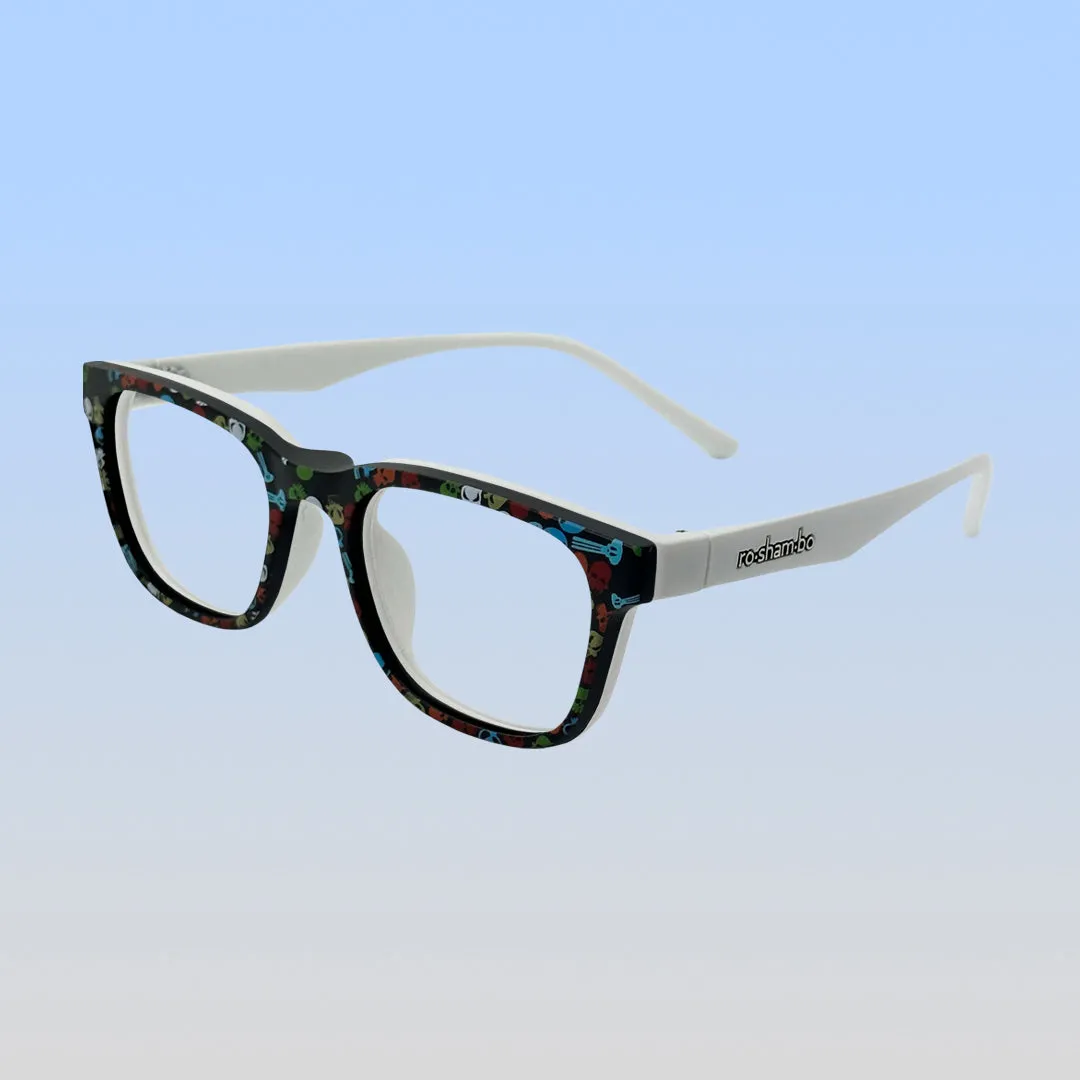 Pops Magnetic Snap-On Glasses | Youth White