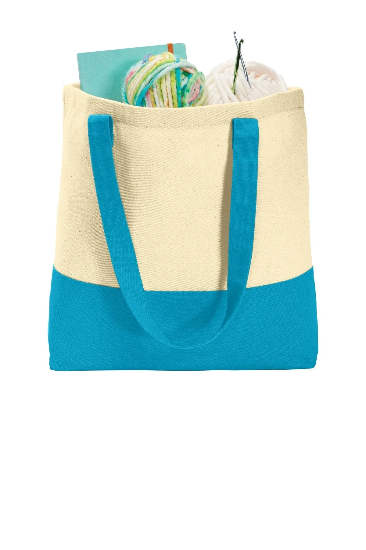 Port Authority Colorblock Cotton Tote. BG414
