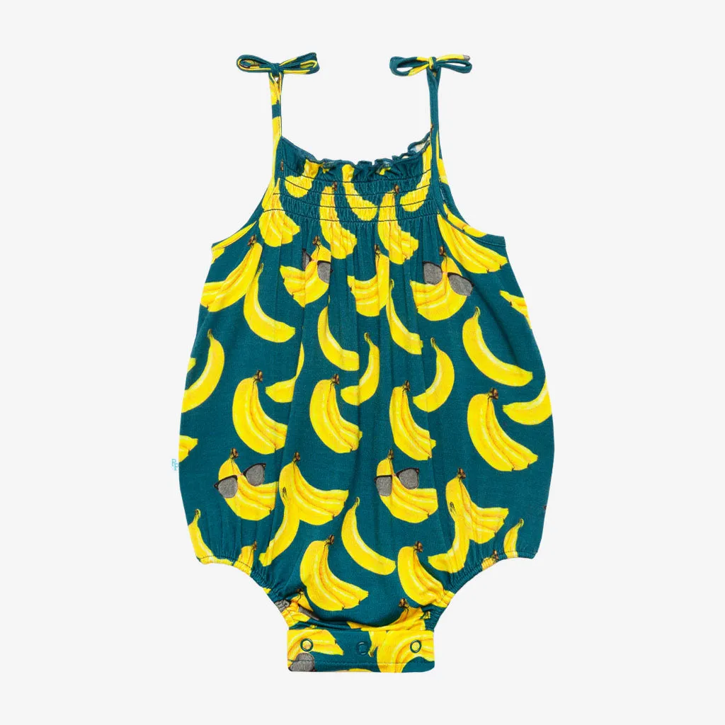 Posh Peanut Bananas Spaghetti Strap Bubble Romper