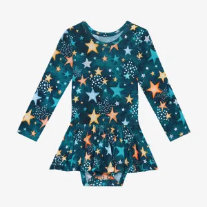 Posh Peanut Rogan L/S Basic Twirl Skirt Bodysuit