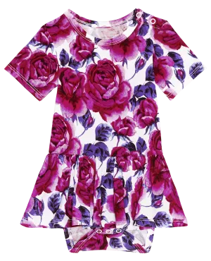 Posh Peanut Violet S/S Twirl Skirt Bodysuit