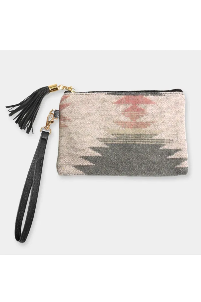 Print Tassel Wristlets