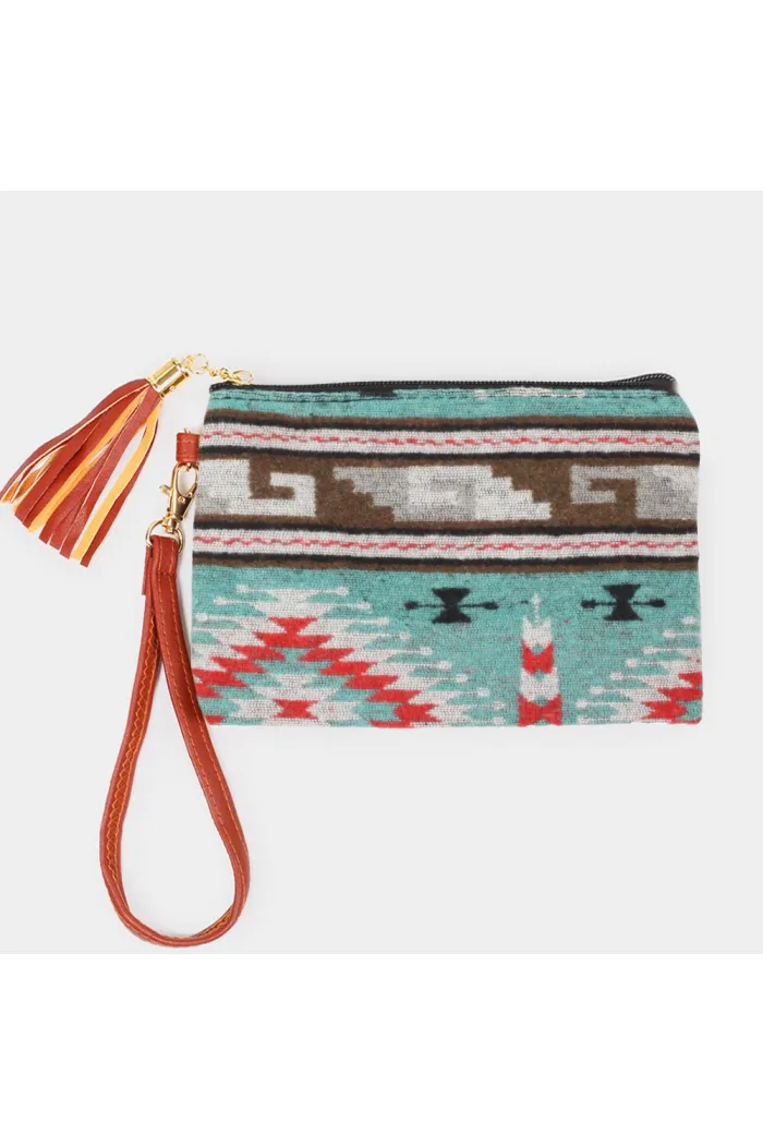 Print Tassel Wristlets