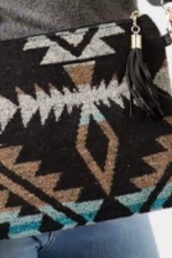 Print Tassel Wristlets