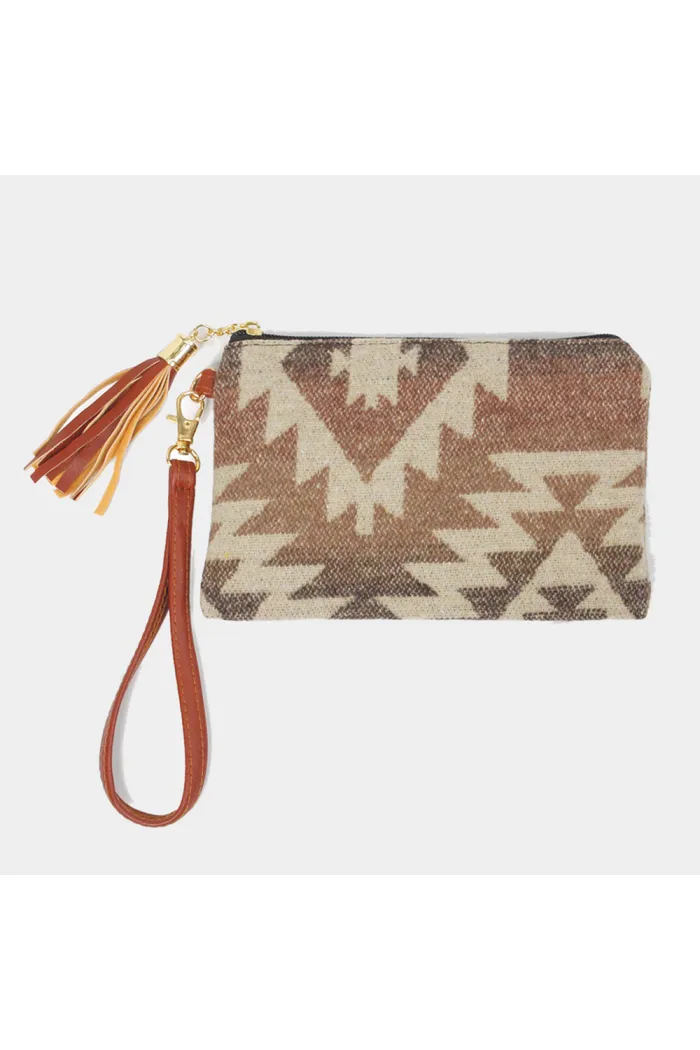 Print Tassel Wristlets