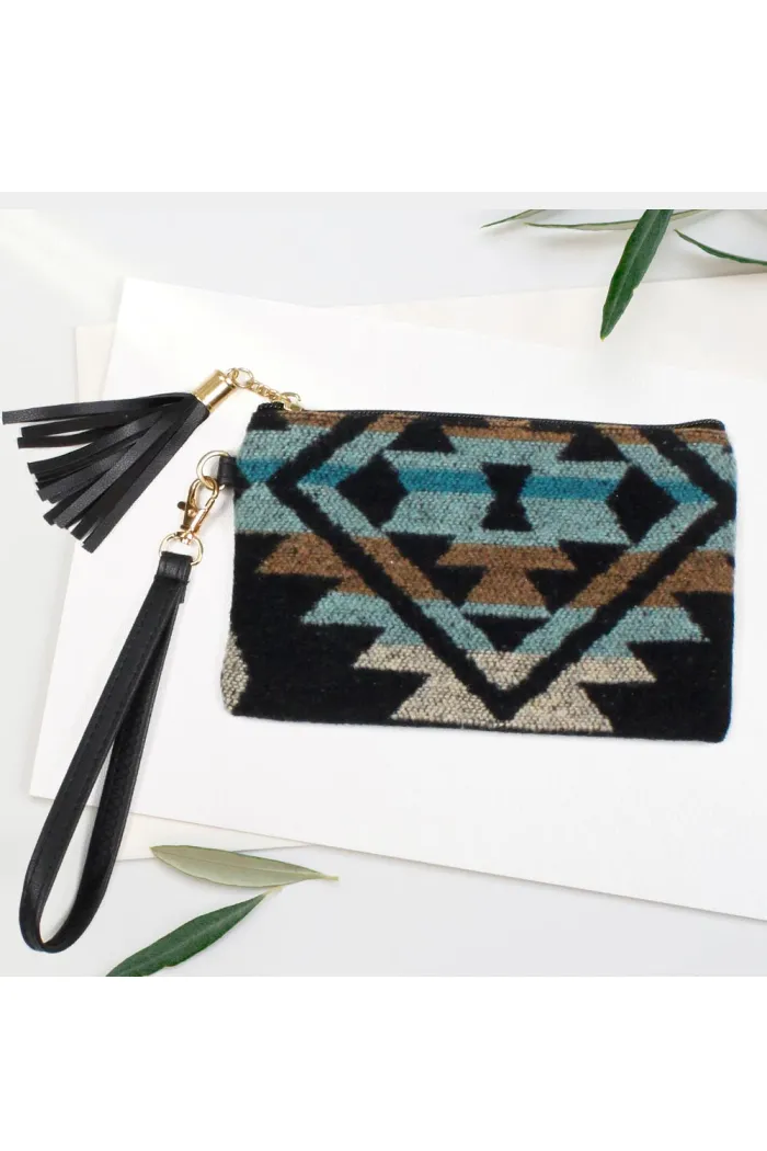 Print Tassel Wristlets