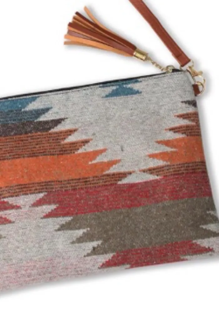 Print Tassel Wristlets