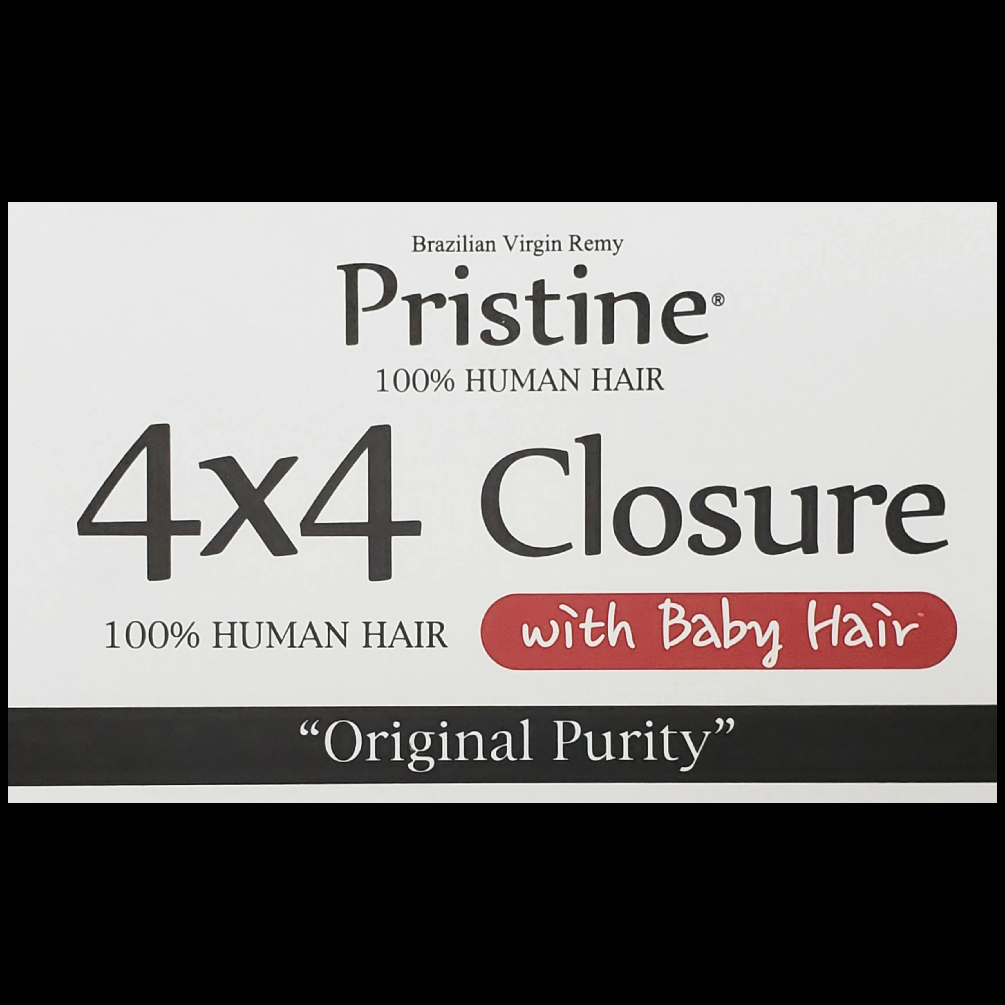 Pristine 4×4 Lace Closure w/ Baby Hair (Bohemian)