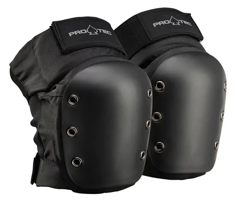 Protec Street Knee Pads Open Back Black