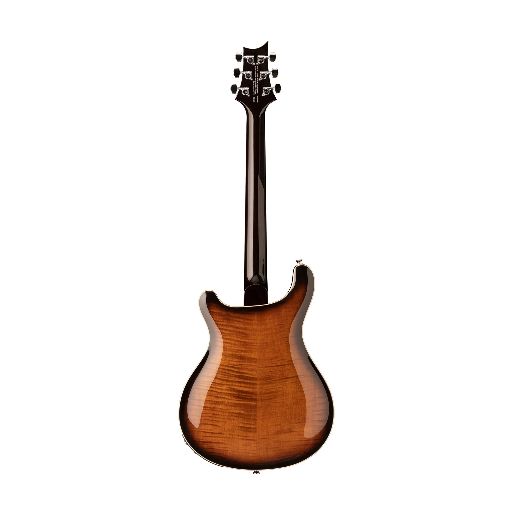 PRS SE Hollowbody II Piezo Electric Guitar w/Case, Black Gold Burst