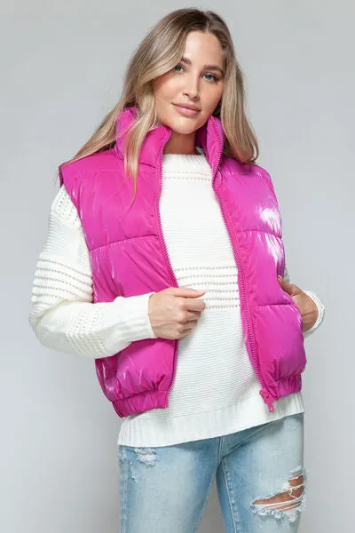 Puff It Up Hot Pink Puffer Vest