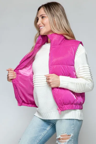 Puff It Up Hot Pink Puffer Vest